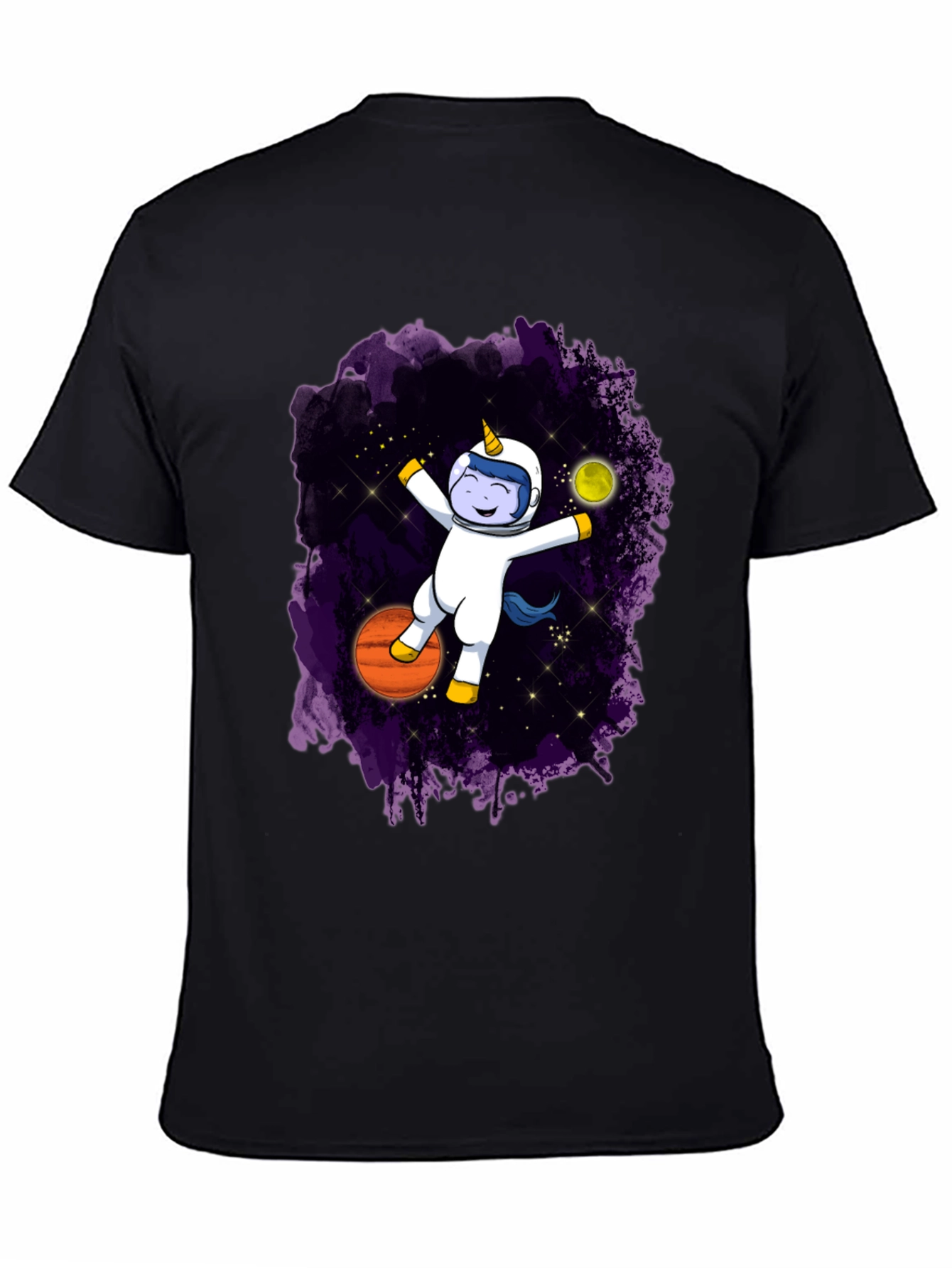 Astronaut Unicorn Graphic T-Shirt - Galaxy Space Design