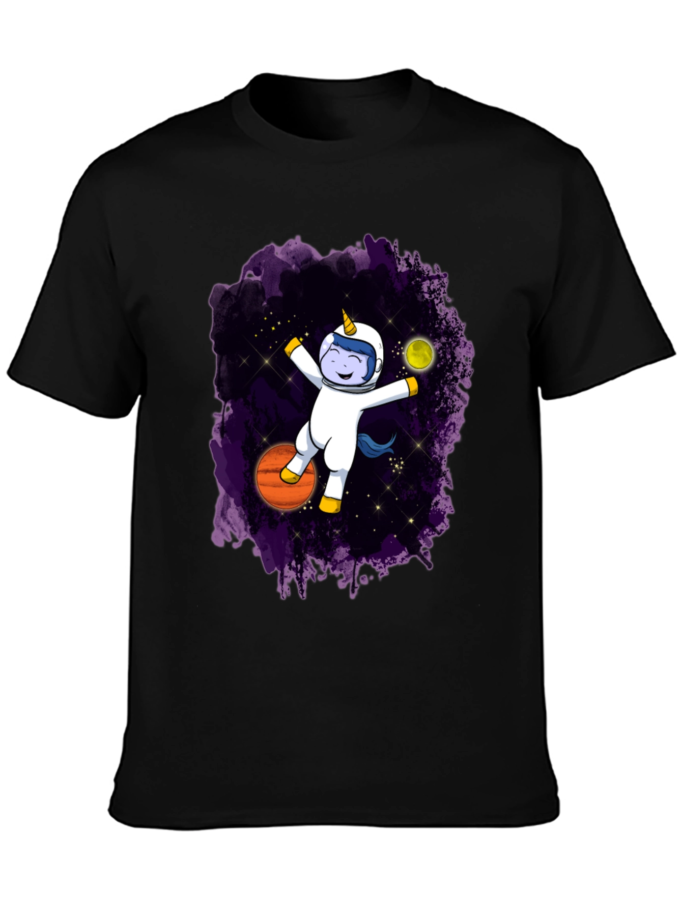 Astronaut Unicorn Graphic T-Shirt - Galaxy Space Design