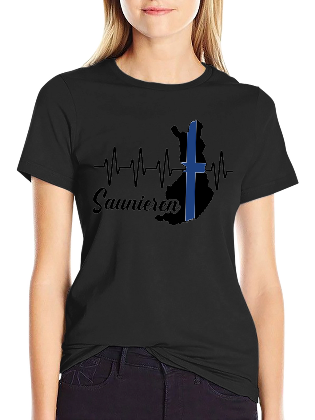 Saunieren Finland T-Shirt - Black