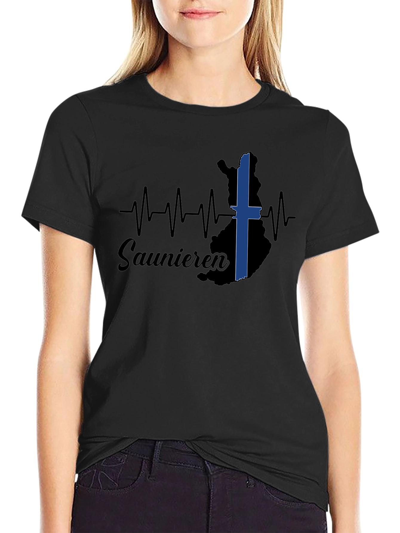 Saunieren Finland T-Shirt - Black