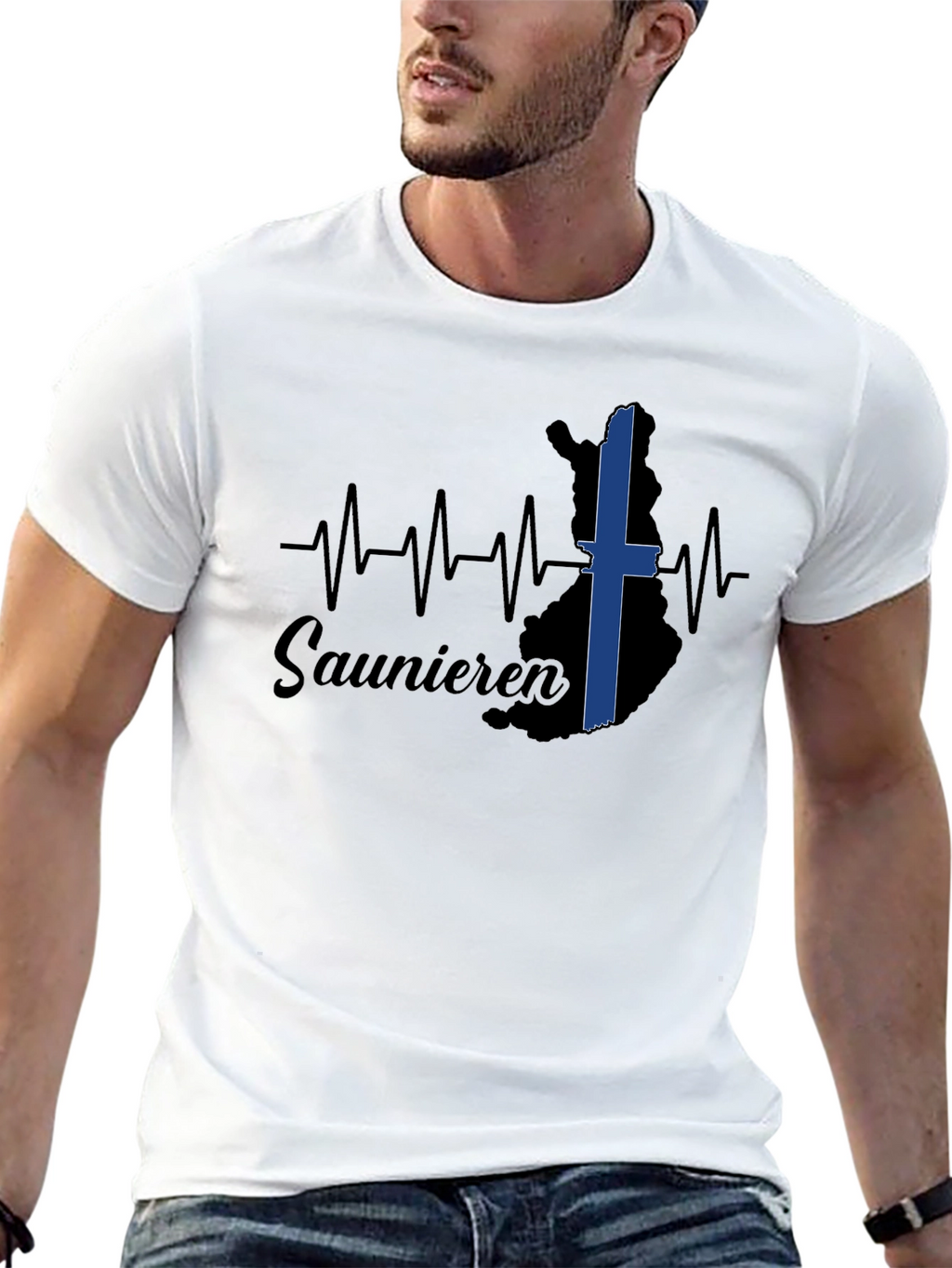 Saunieren Finland T-Shirt - Black