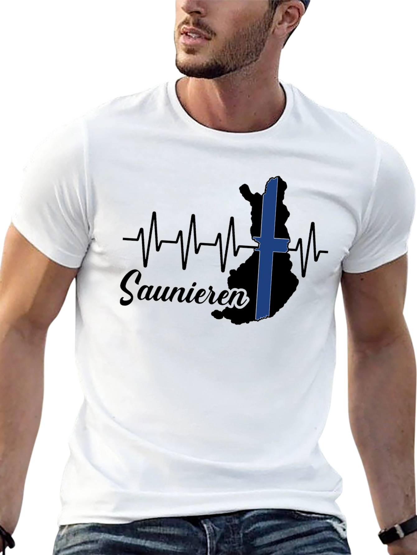 Saunieren Finland T-Shirt - Black