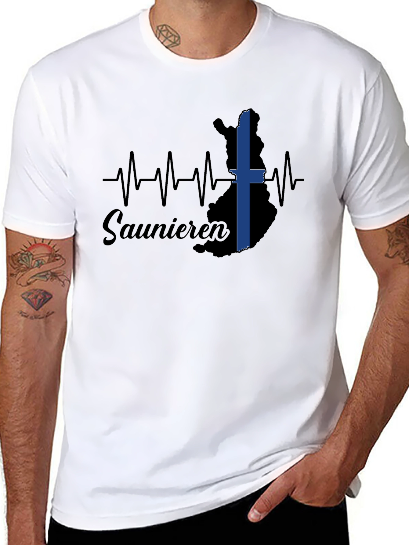 Saunieren Finland T-Shirt - Black