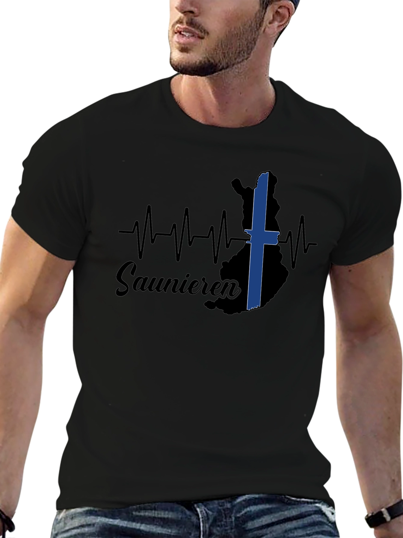 Saunieren Finland T-Shirt - Black