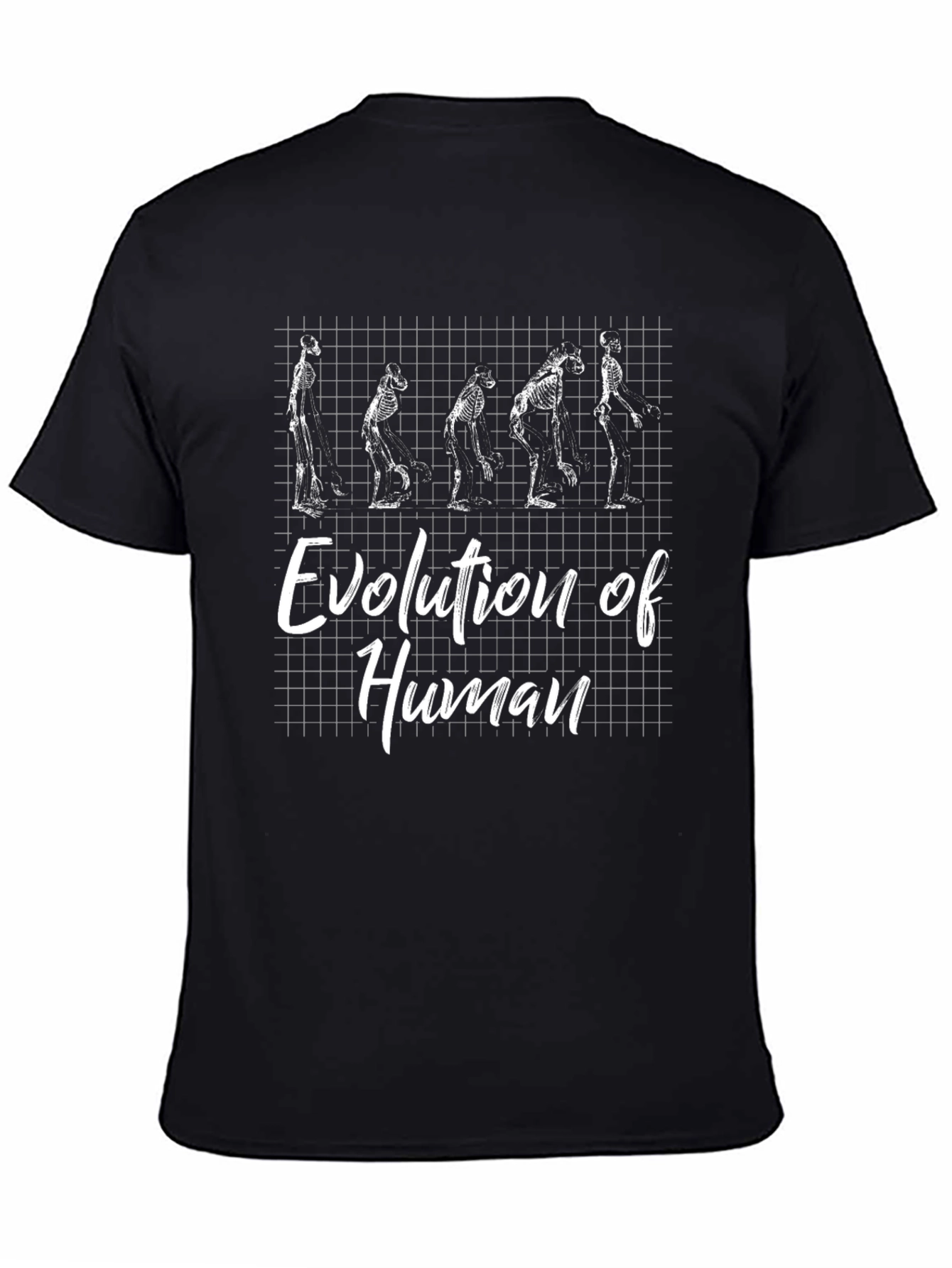Evolution of Human Skeleton Graphic T-Shirt