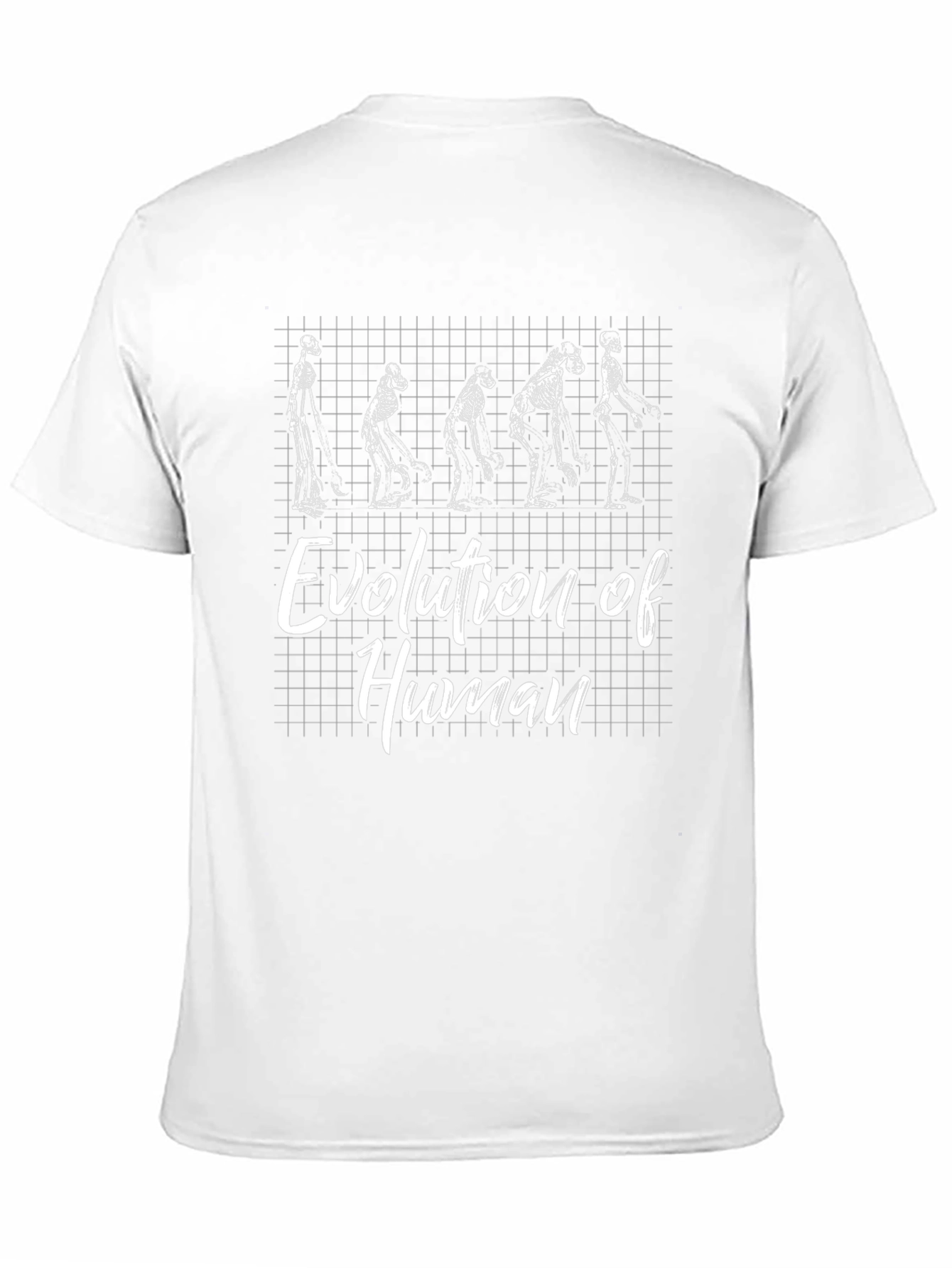 Evolution of Human Skeleton Graphic T-Shirt