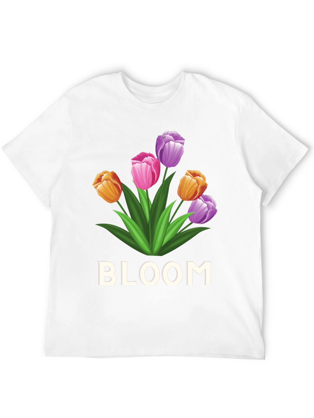 Bloom Flower Graphic Tee - Unisex Black T-Shirt