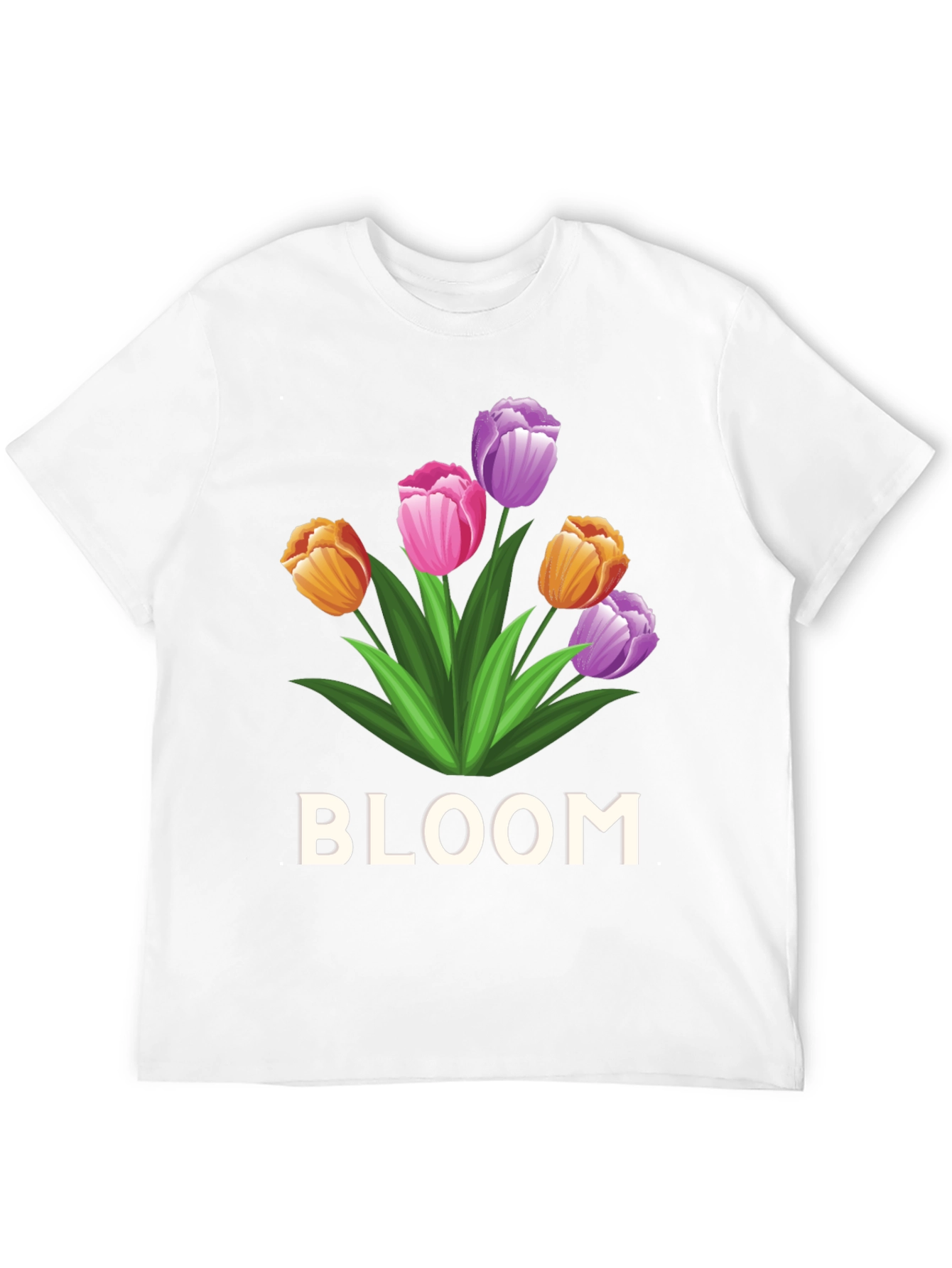 Bloom Flower Graphic Tee - Unisex Black T-Shirt