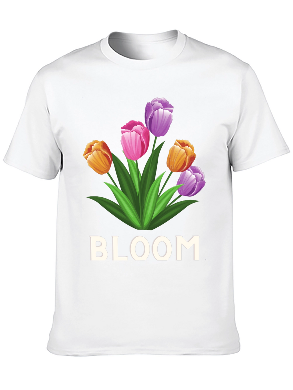 Bloom Flower Graphic Tee - Unisex Black T-Shirt
