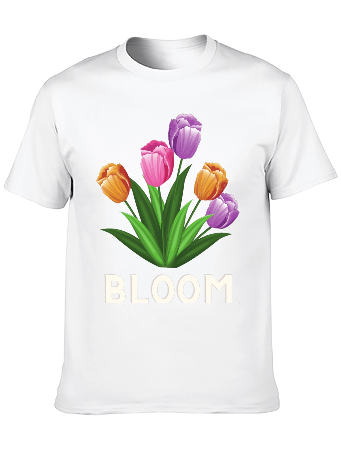 Bloom Flower Graphic Tee - Unisex Black T-Shirt