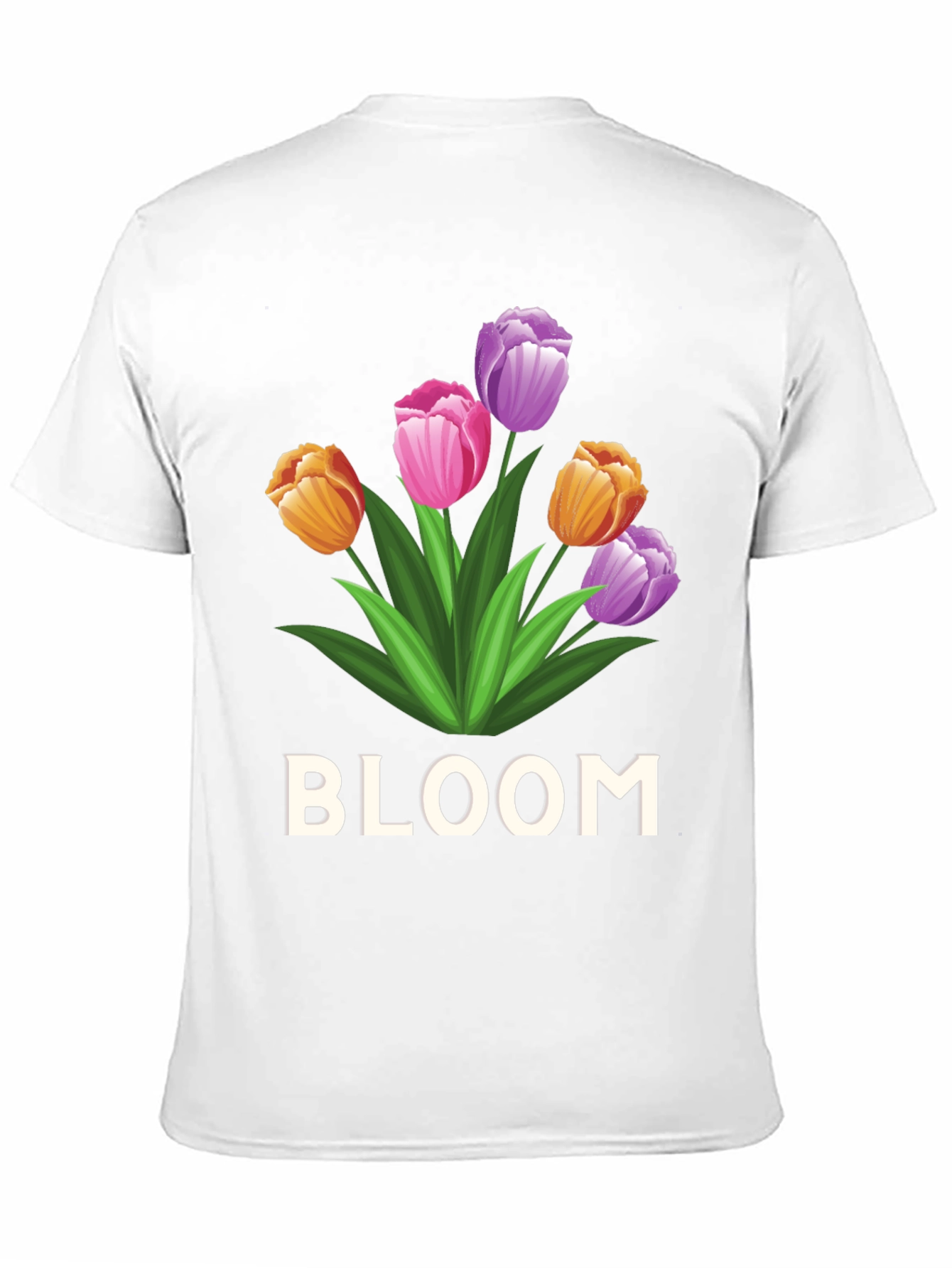 Bloom Flower Graphic Tee - Unisex Black T-Shirt