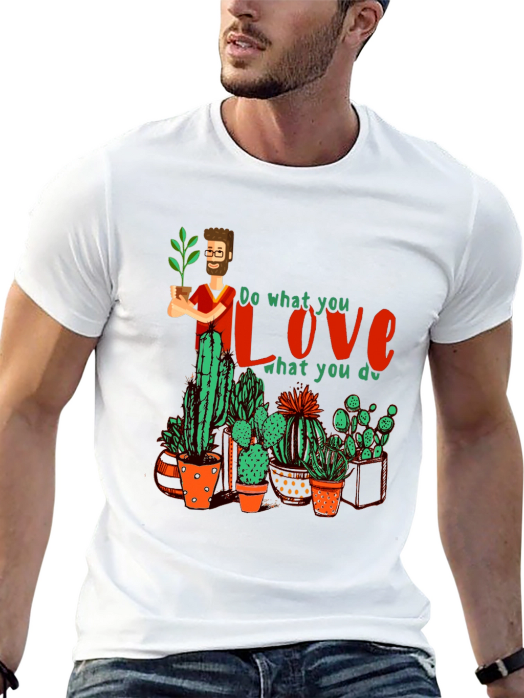 Gardener Love Graphic T-Shirt - Plant Lover Tee