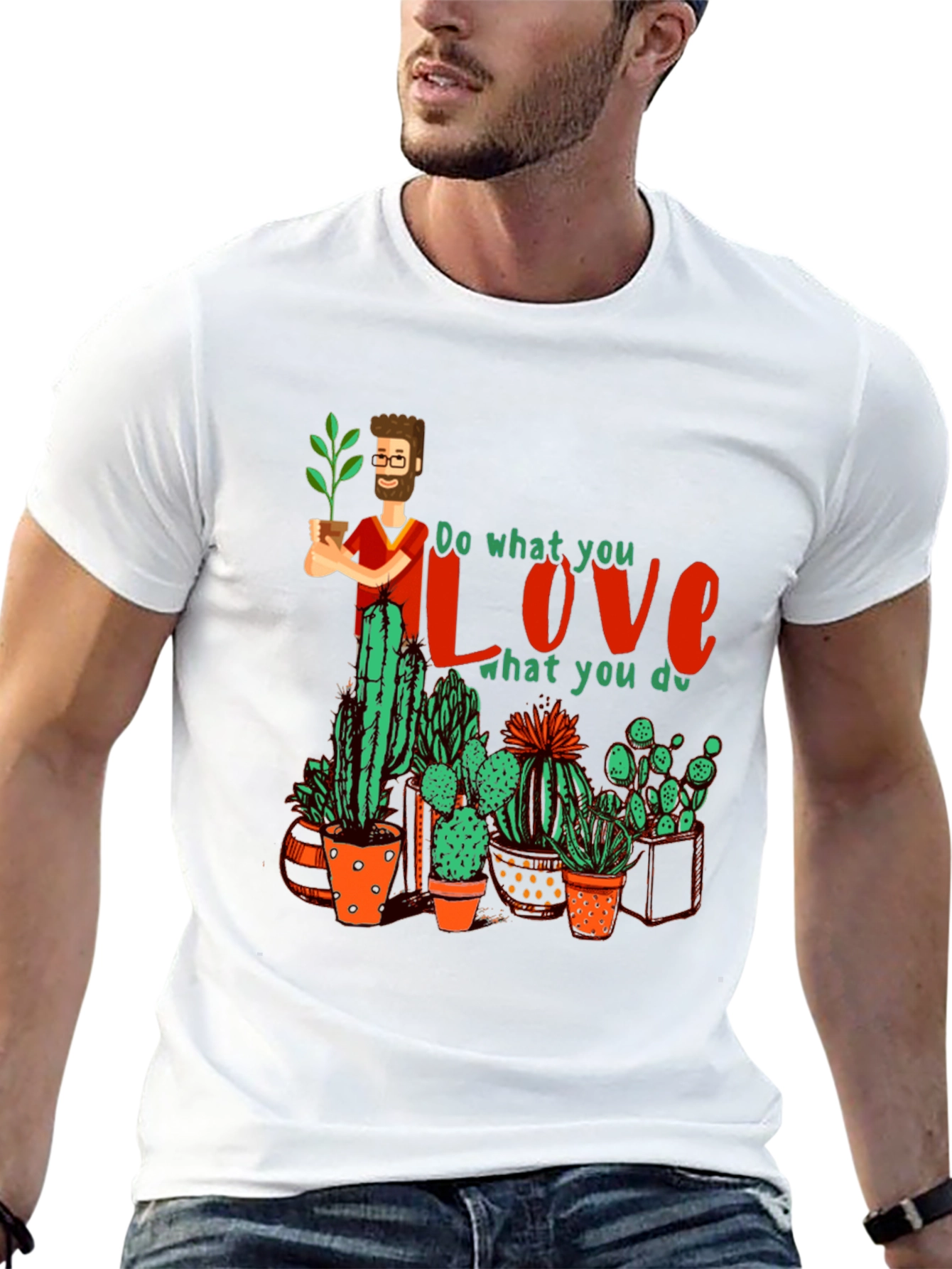 Gardener Love Graphic T-Shirt - Plant Lover Tee