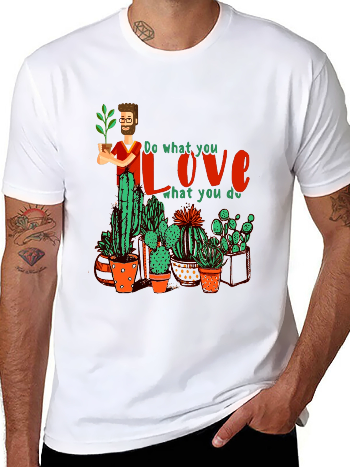 Gardener Love Graphic T-Shirt - Plant Lover Tee