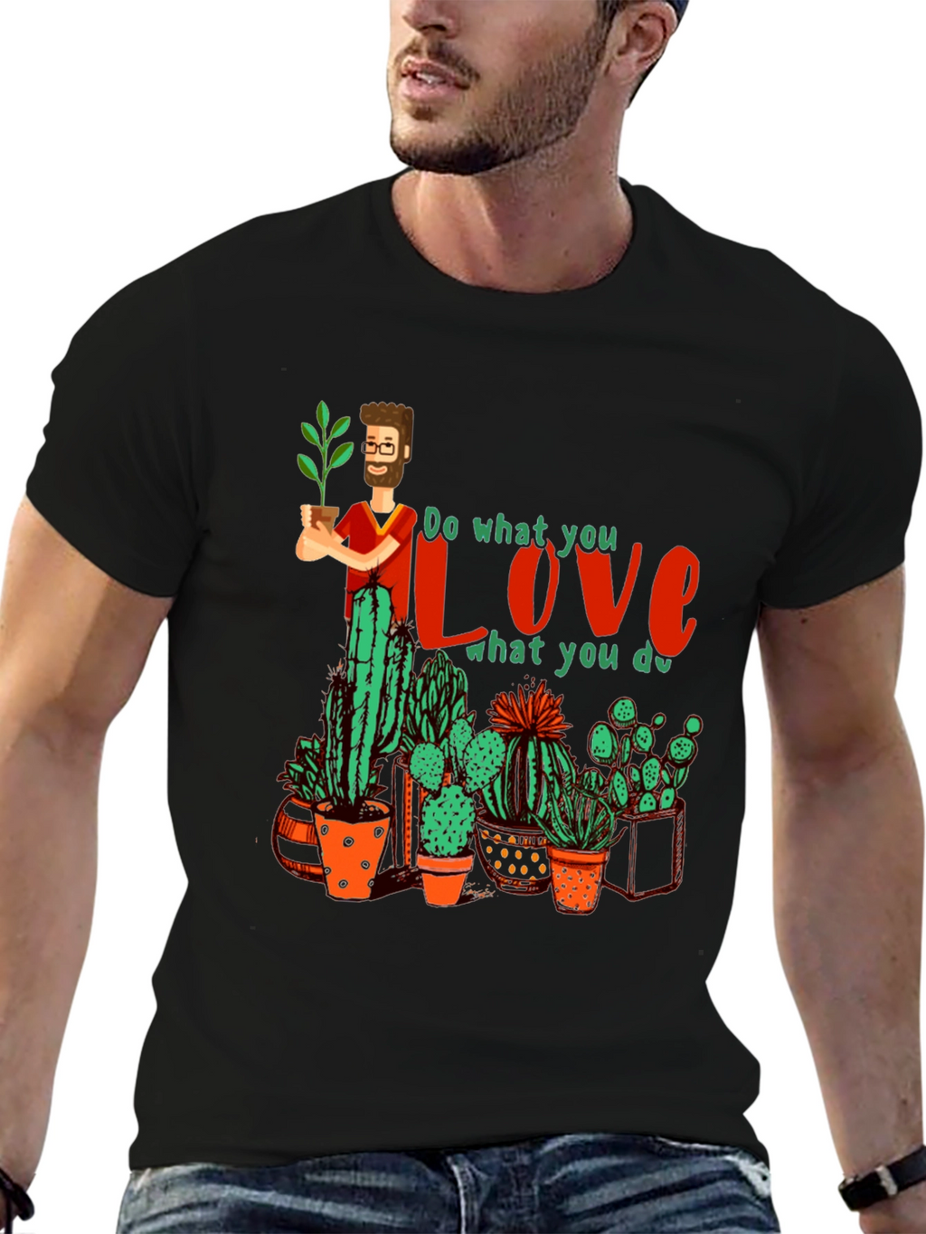 Gardener Love Graphic T-Shirt - Plant Lover Tee