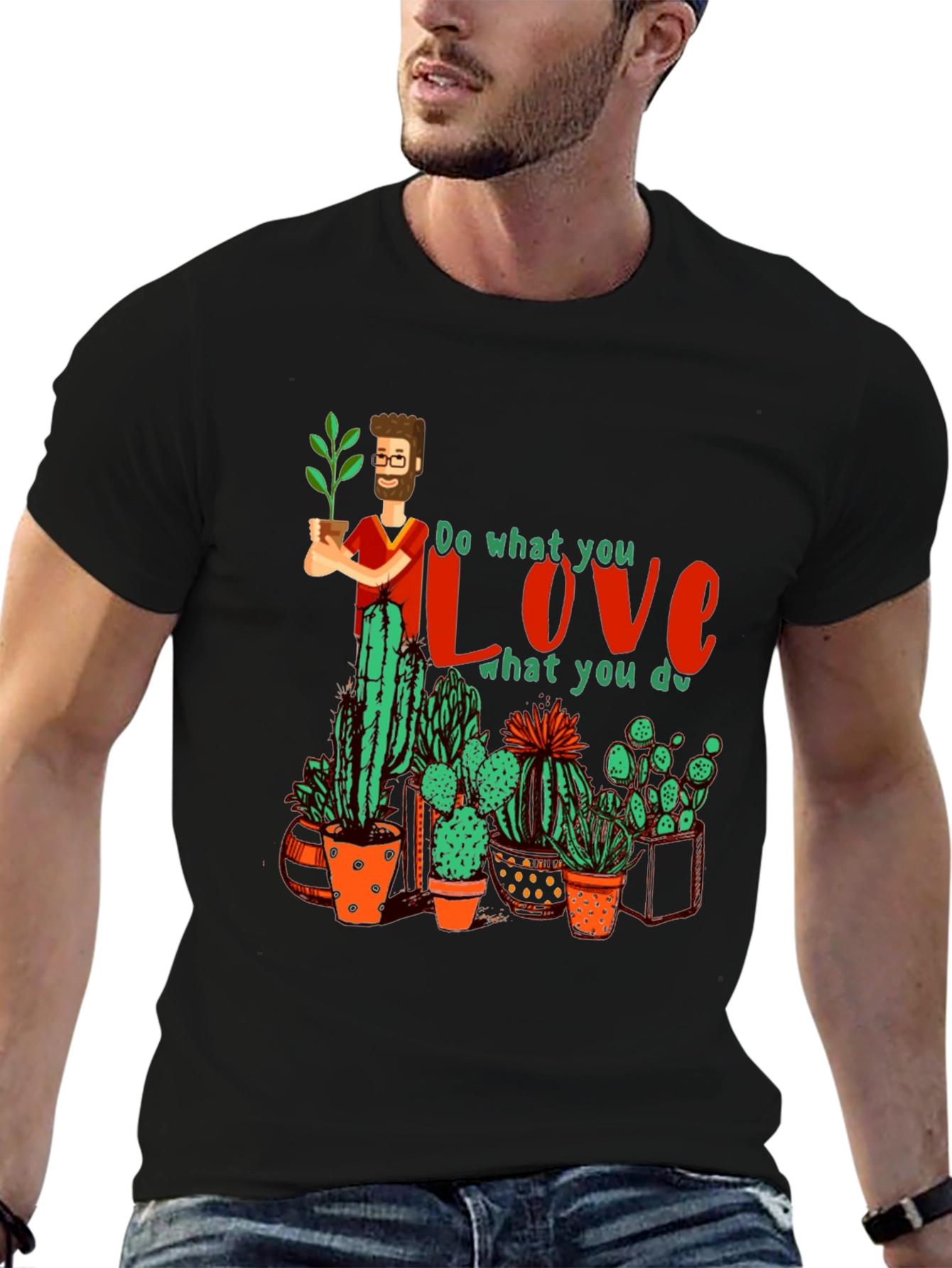 Gardener Love Graphic T-Shirt - Plant Lover Tee