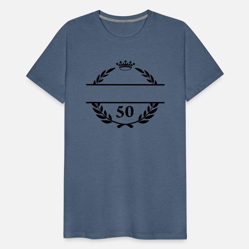 Laurel wreath and crown With number 50