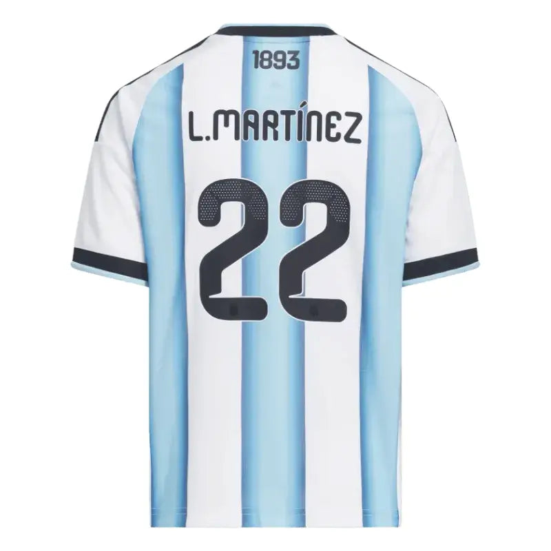 Laurato Martinez 2026 Argentina Home Jersey Back