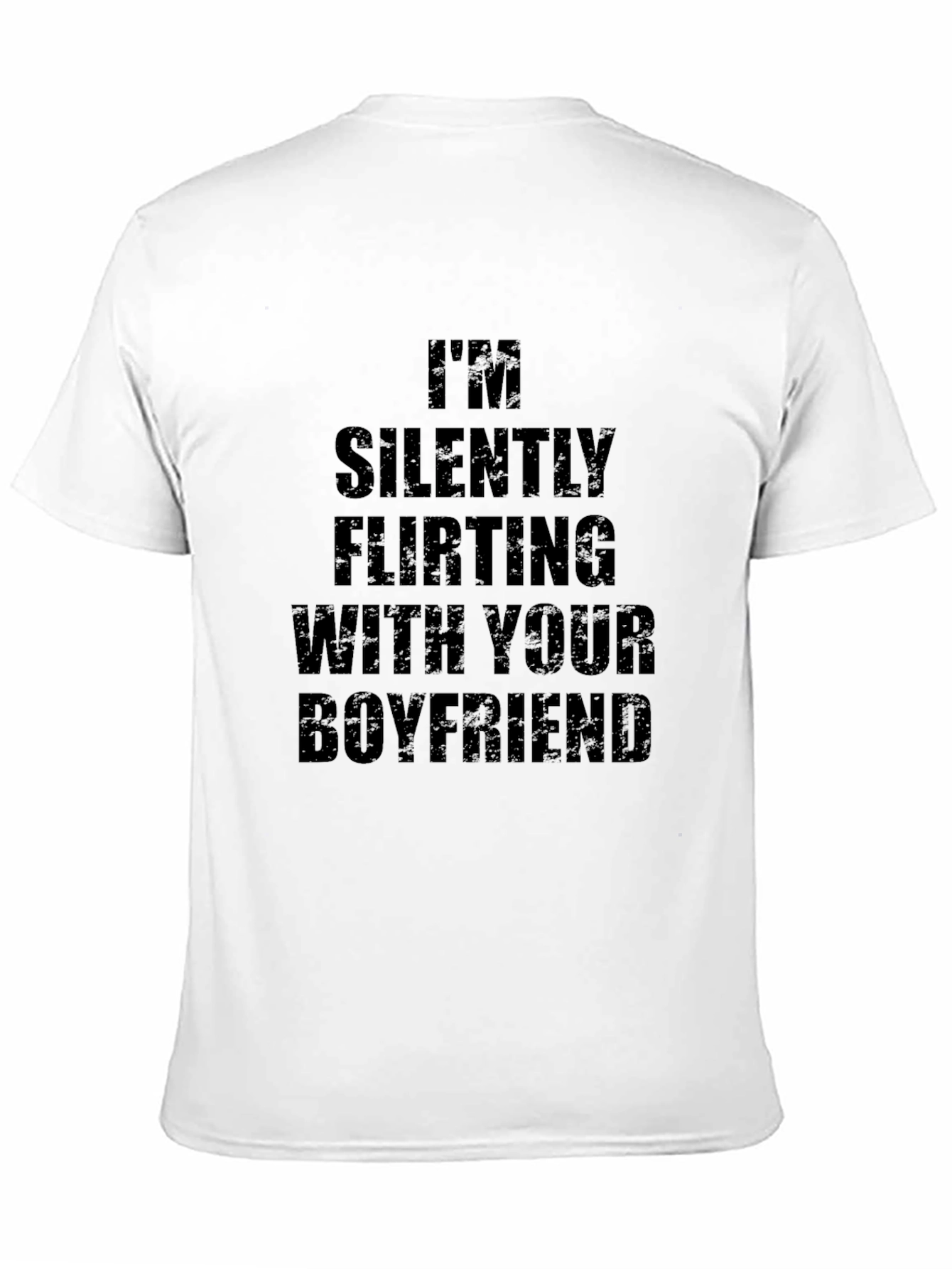 Humorous Im Silently Flirting Black T-Shirt