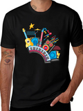 Musical Instrument Graphic Black T-Shirt