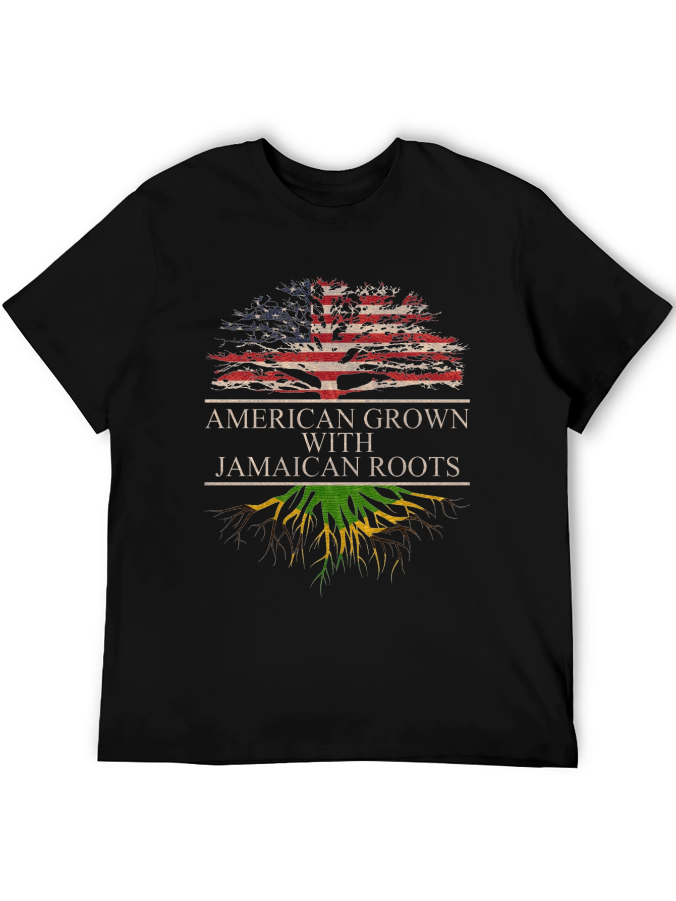 American Grown Jamaican Roots Graphic Tee