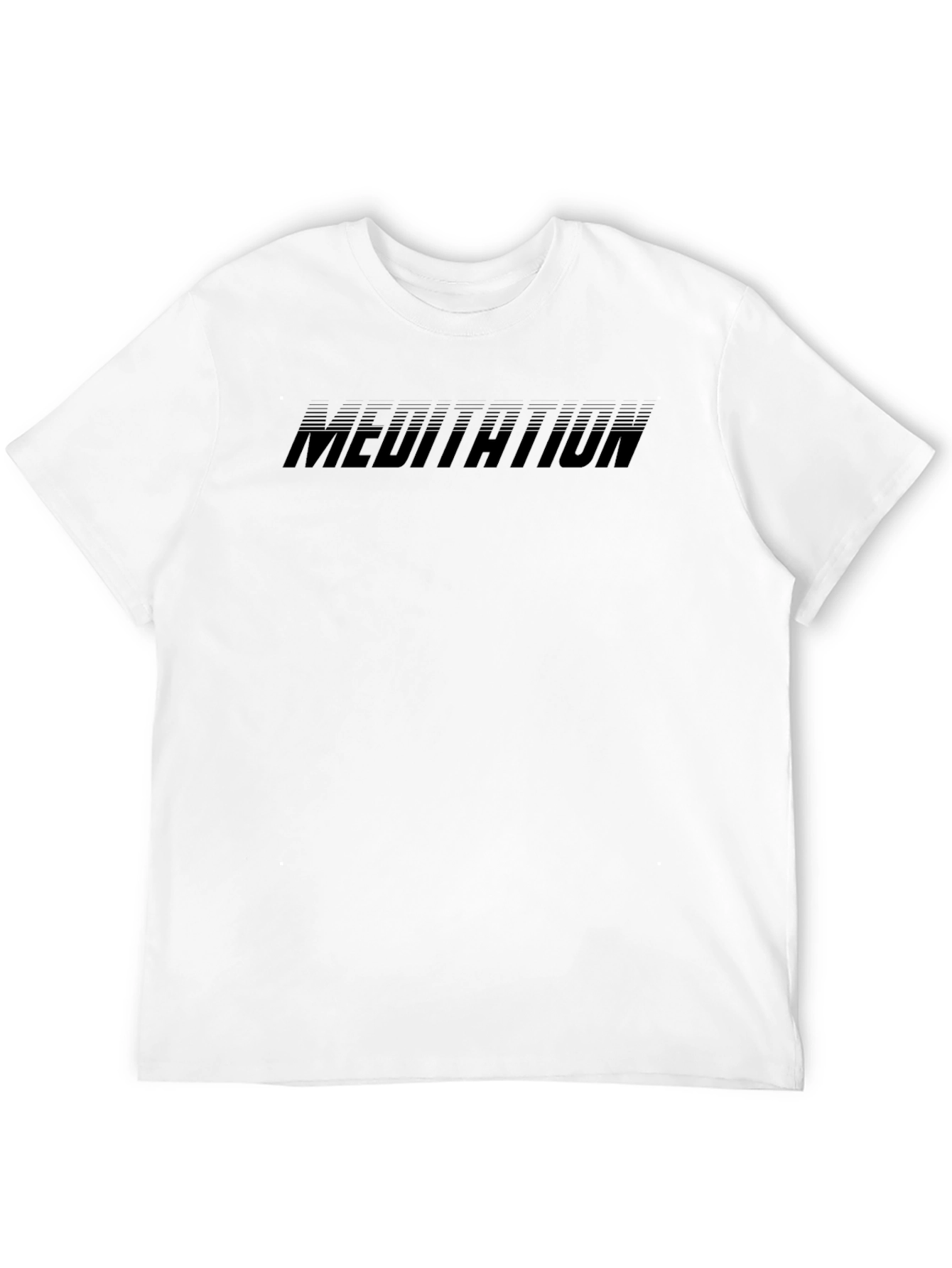 Meditation Black Graphic Tee - Zen Vibes