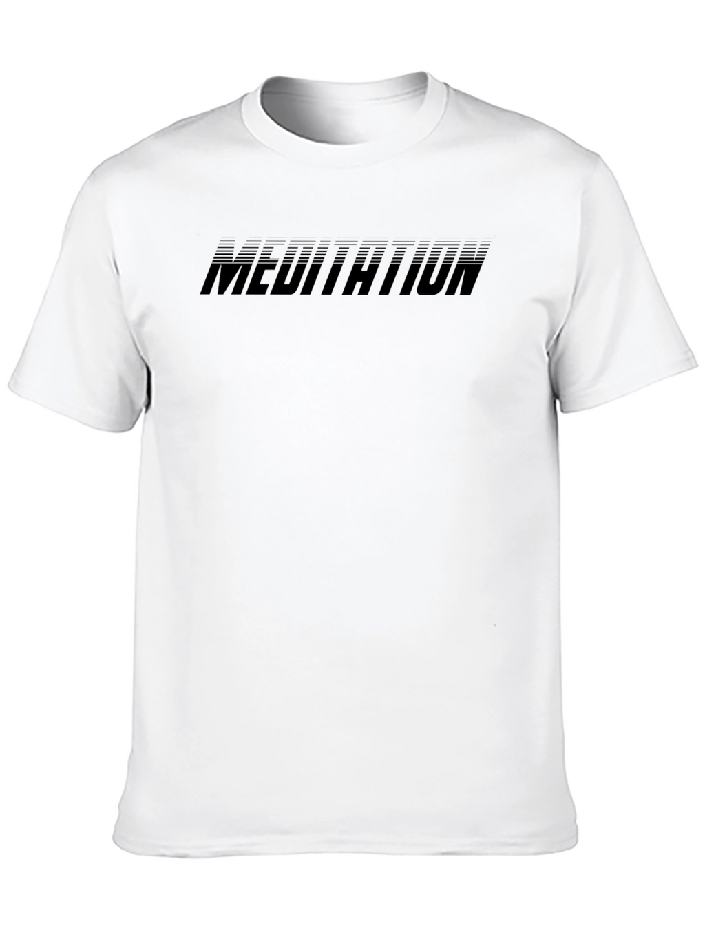 Meditation Black Graphic Tee - Zen Vibes