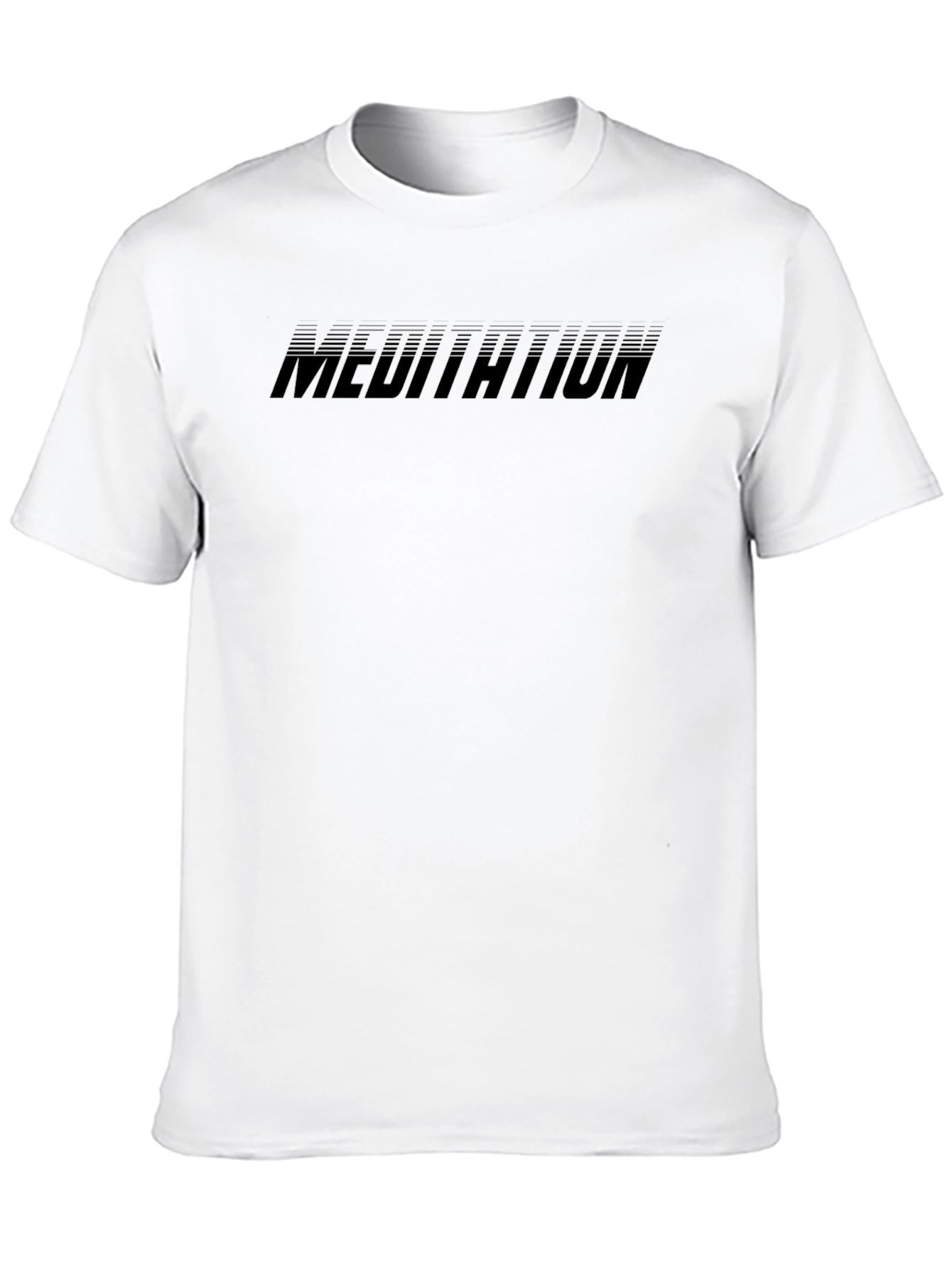 Meditation Black Graphic Tee - Zen Vibes