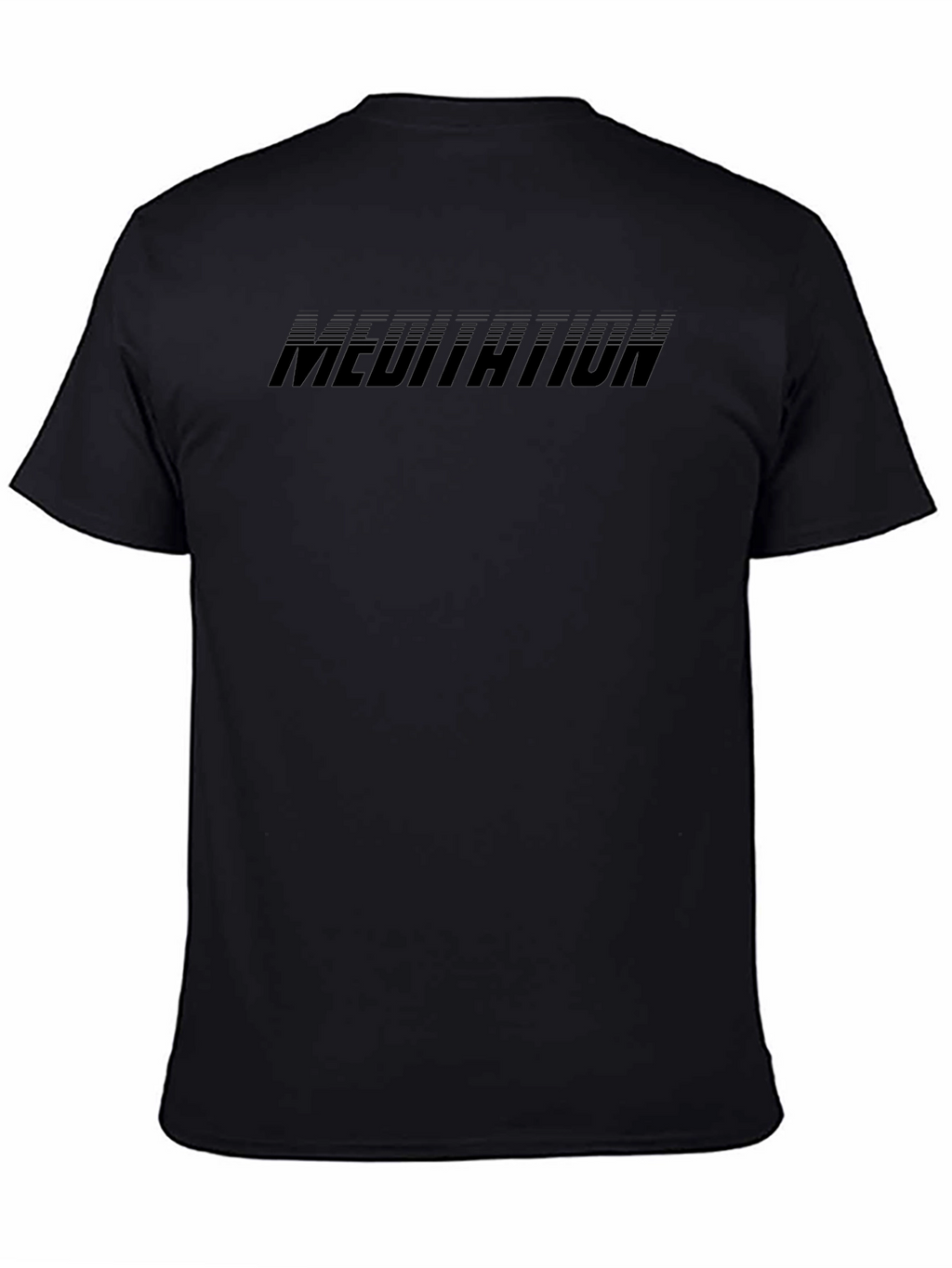 Meditation Black Graphic Tee - Zen Vibes