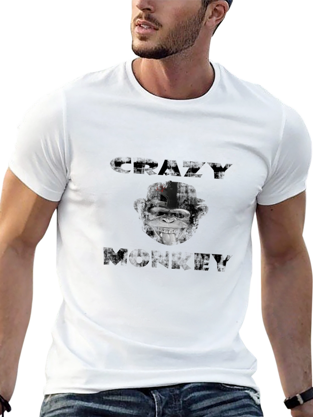 Crazy Monkey Graphic Tee