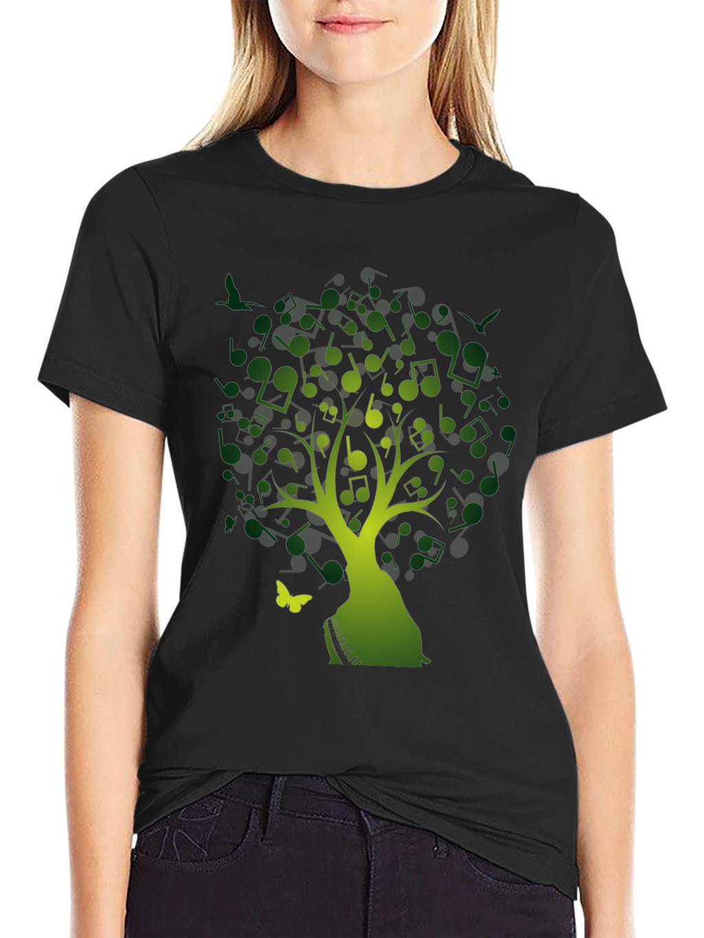 Musical Tree T-Shirt - Nature Inspired Tee