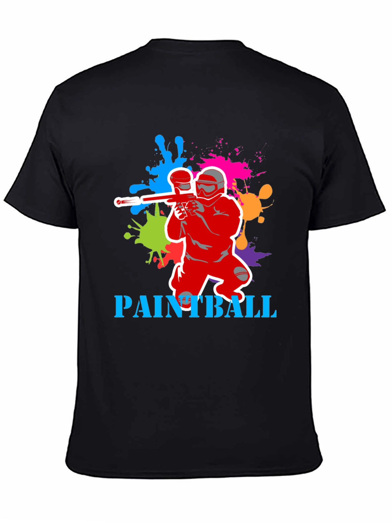 Paintball T-Shirt: Splatter Design Sporty