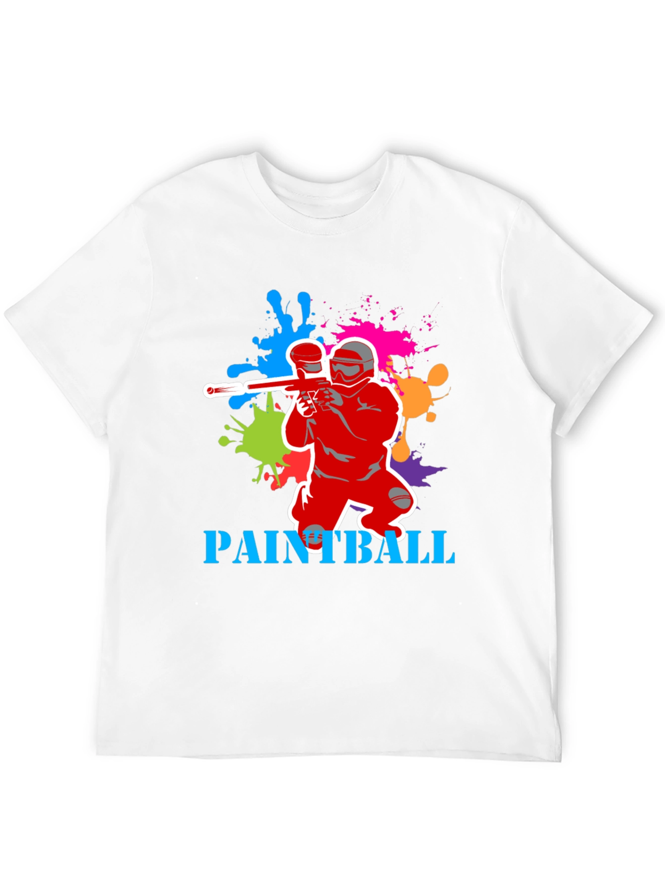 Paintball T-Shirt: Splatter Design Sporty