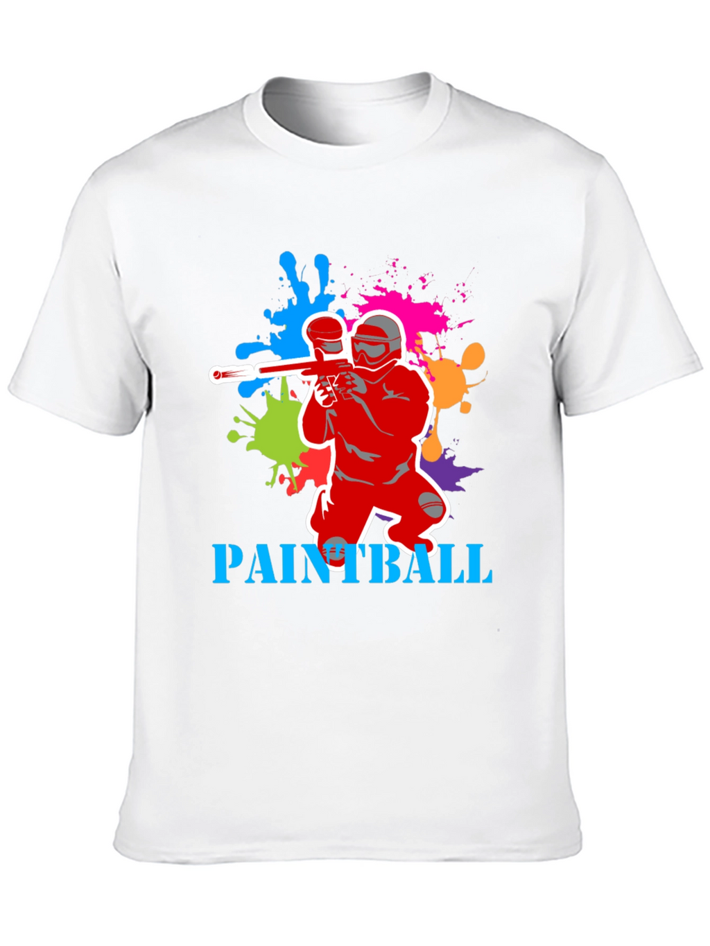 Paintball T-Shirt: Splatter Design Sporty