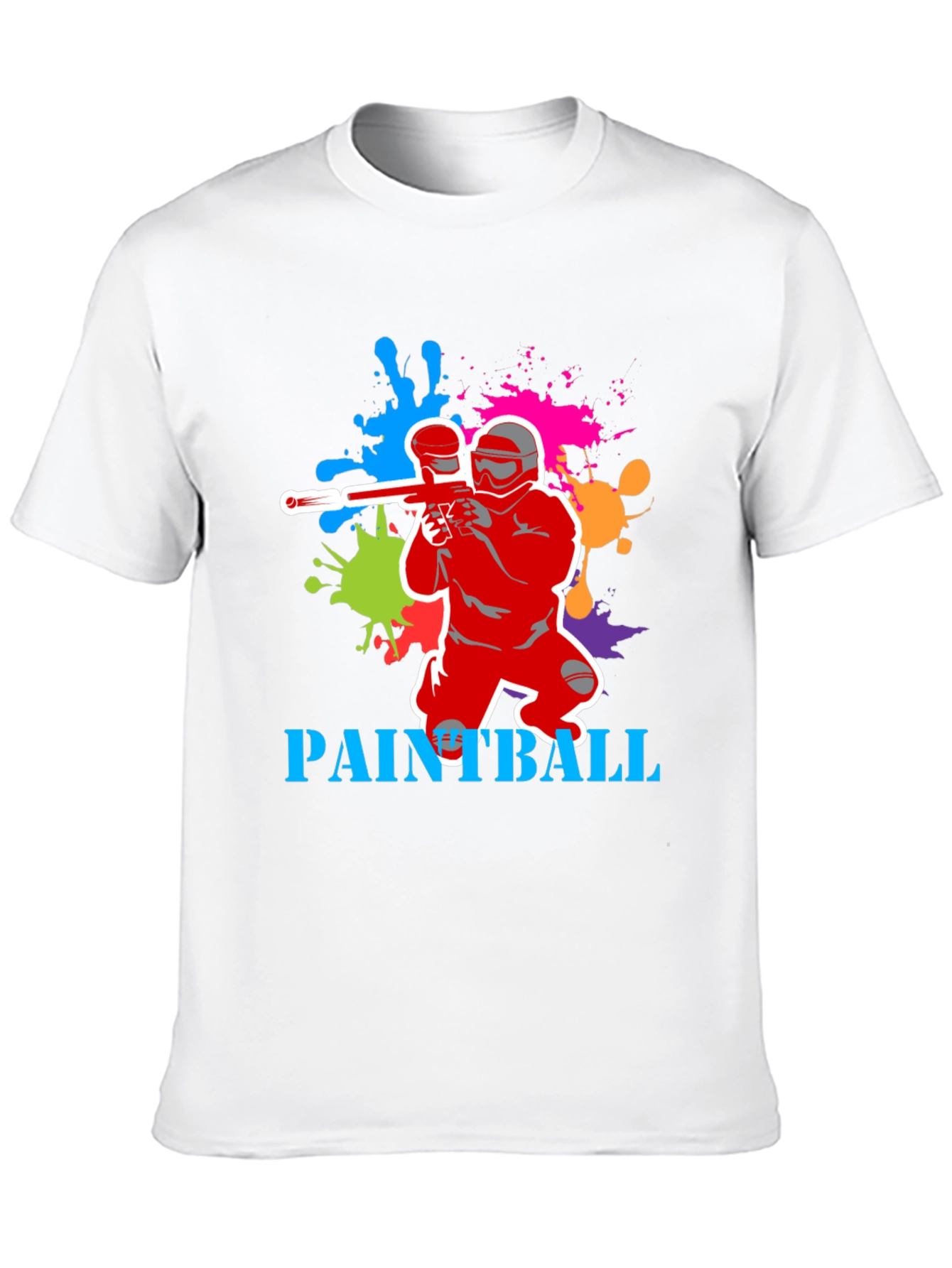 Paintball T-Shirt: Splatter Design Sporty