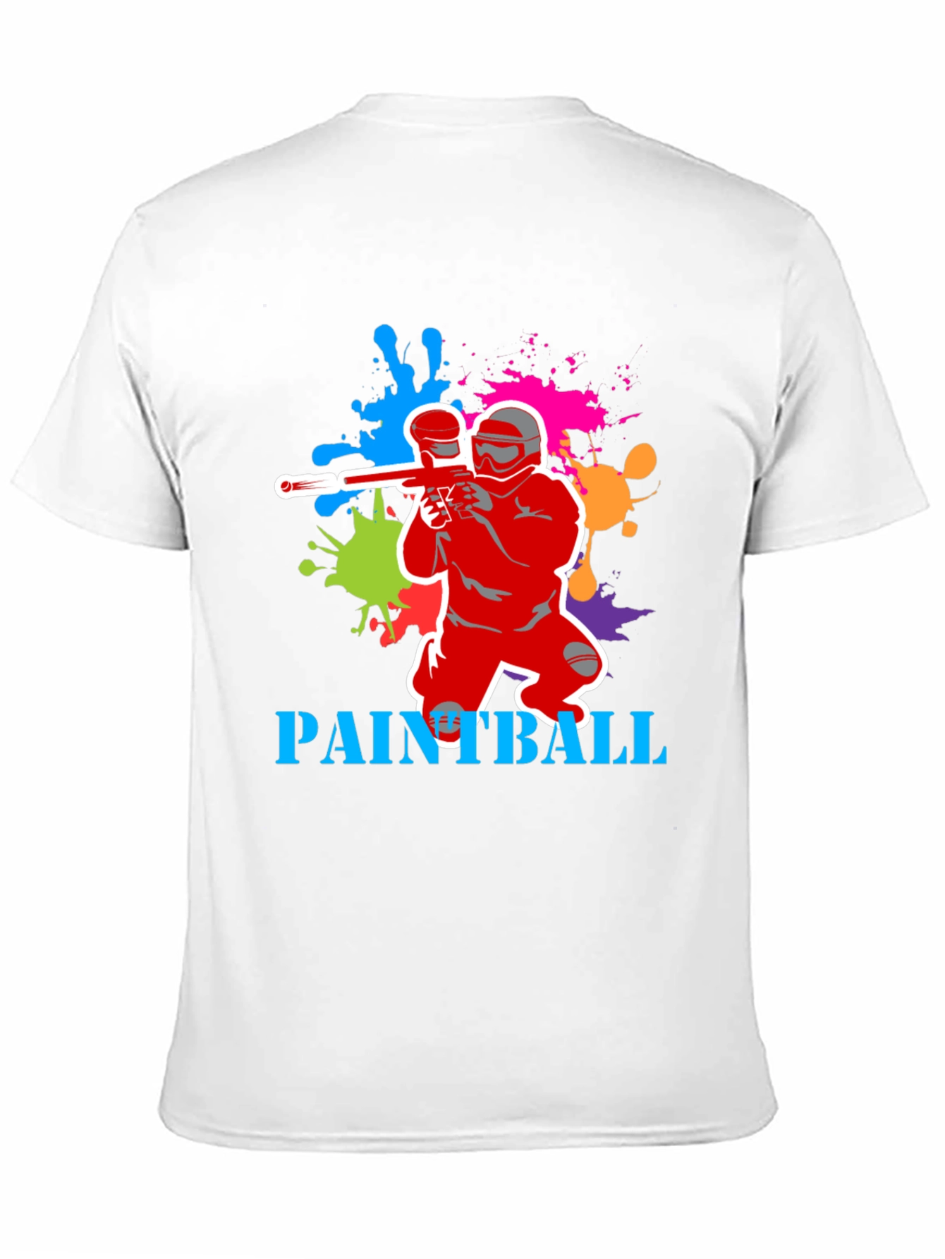 Paintball T-Shirt: Splatter Design Sporty