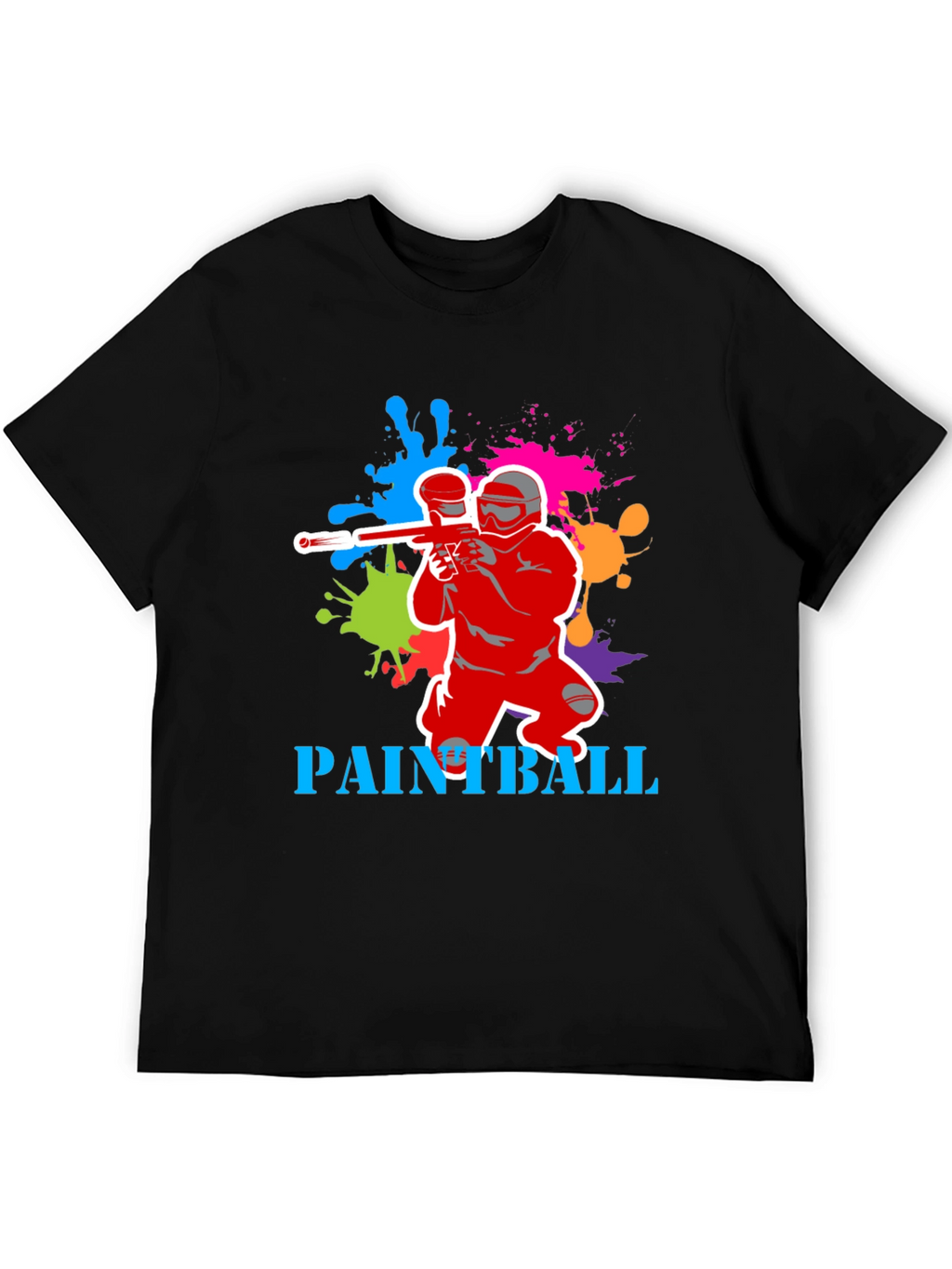 Paintball T-Shirt: Splatter Design Sporty