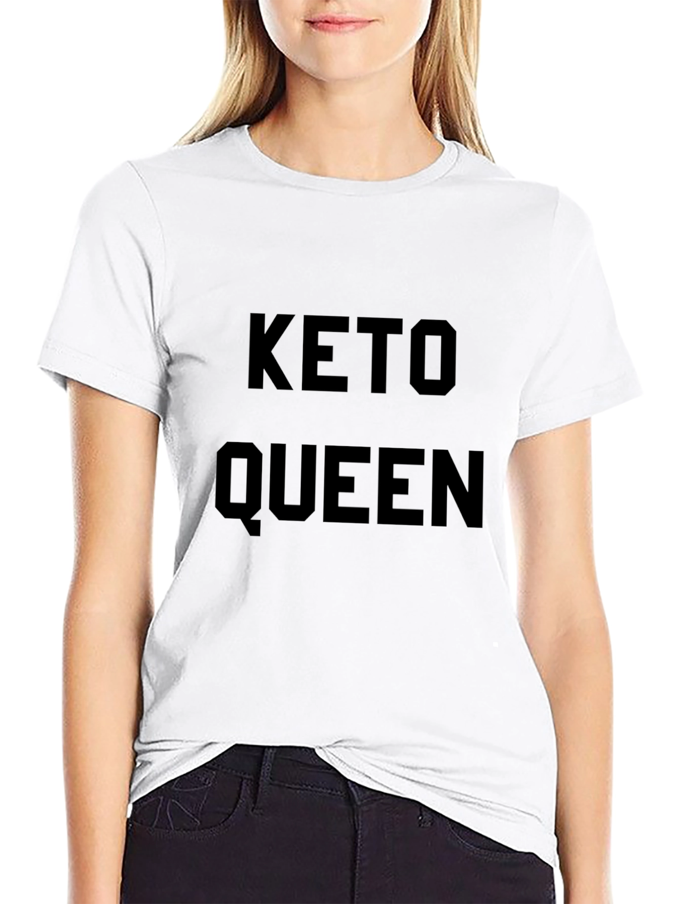 Keto Queen Black T-Shirt - Stylish Graphic Tee