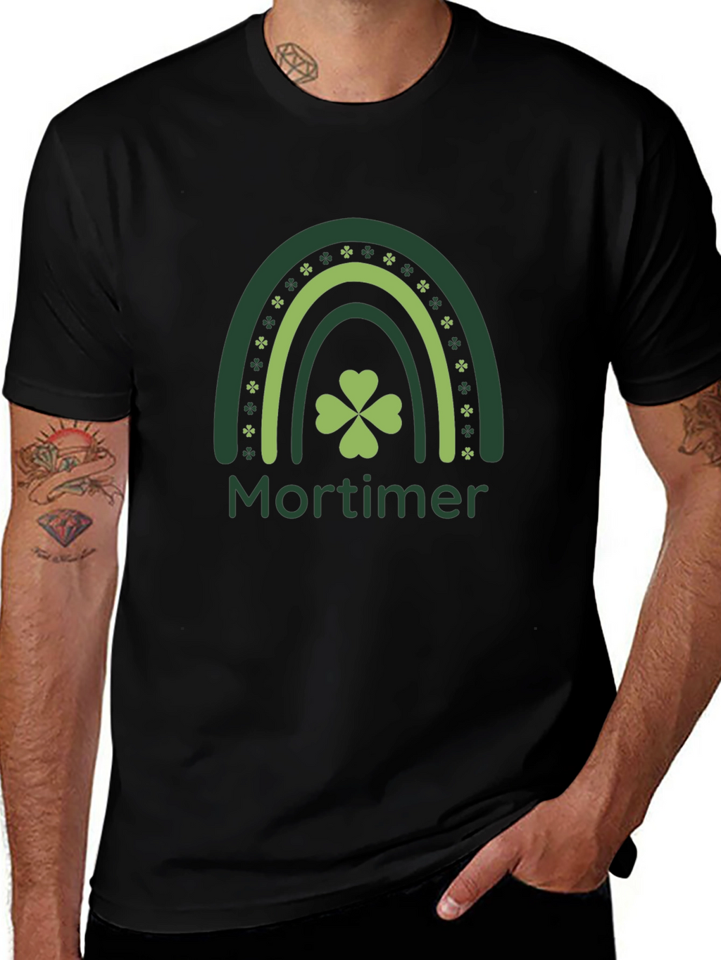 St. Patricks Day Mortimer Rainbow T-Shirt