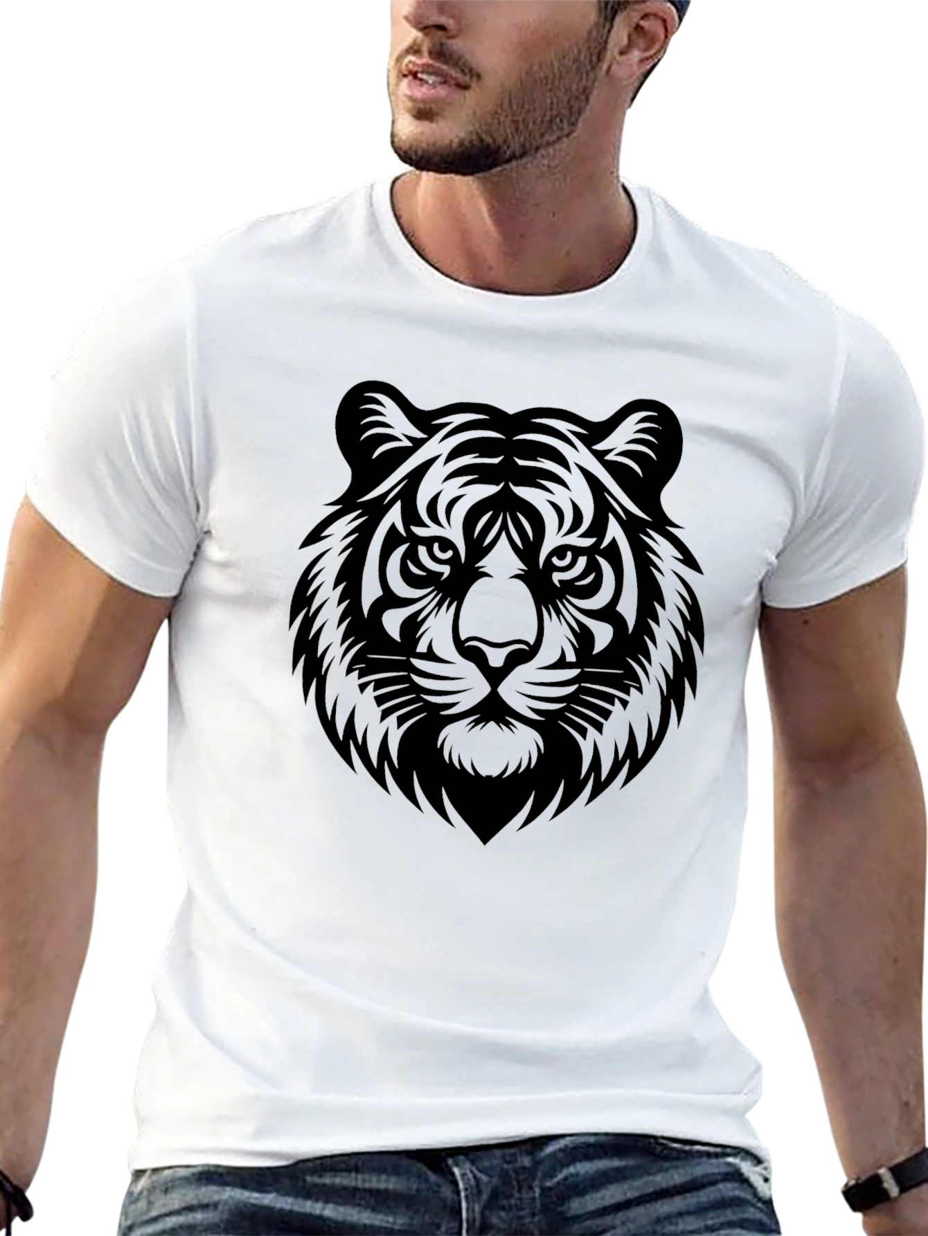 Black Tiger Graphic T-Shirt - Fierce Style