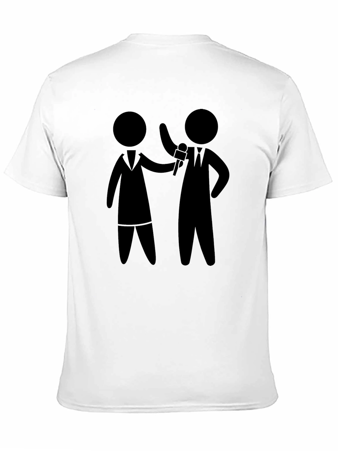 Interview Stick Figure Black T-Shirt