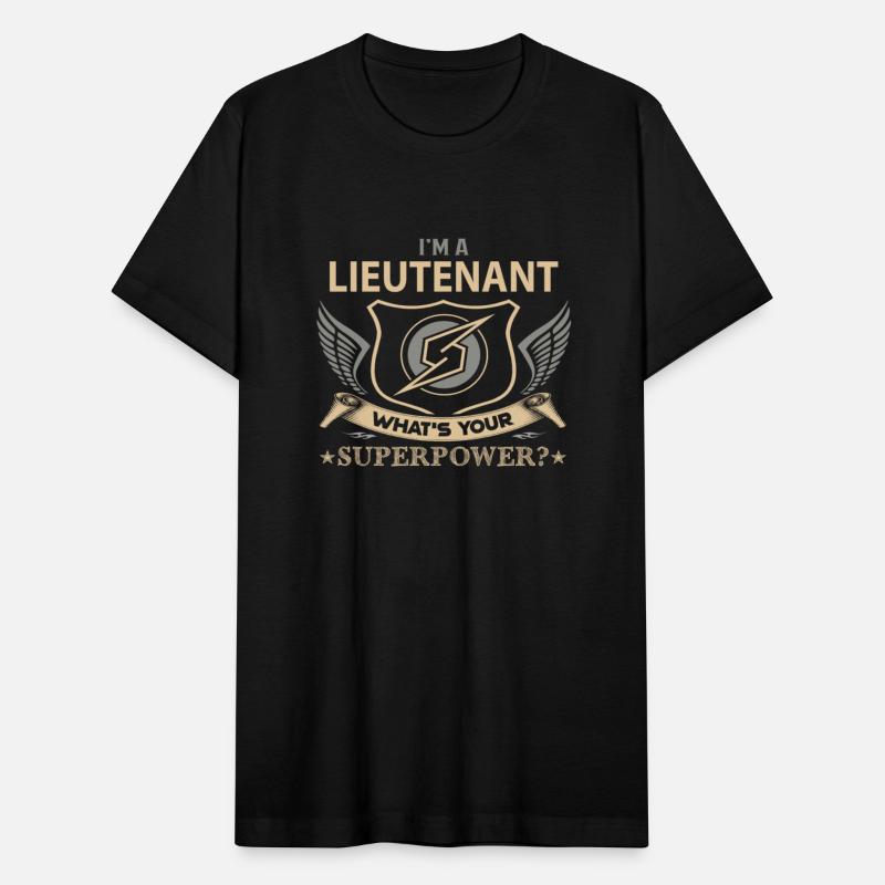 Lieutenant T Shirt - Superpower Job Gift Item Tee
