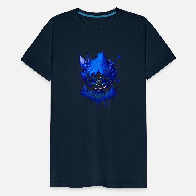 lightning blue man full energy
