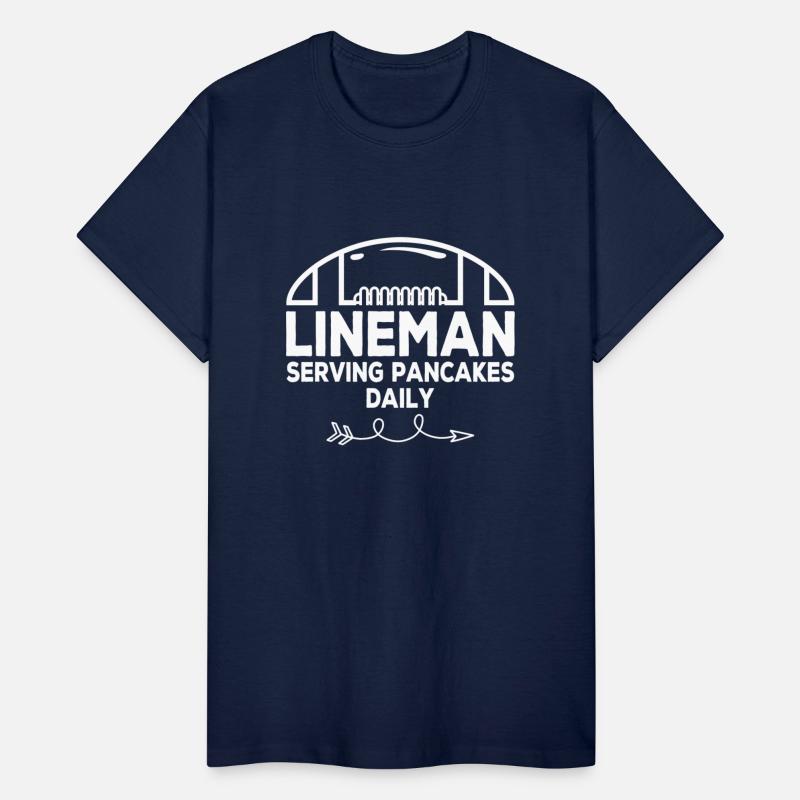 Lineman Serving Pancakes Daily Football Lovers