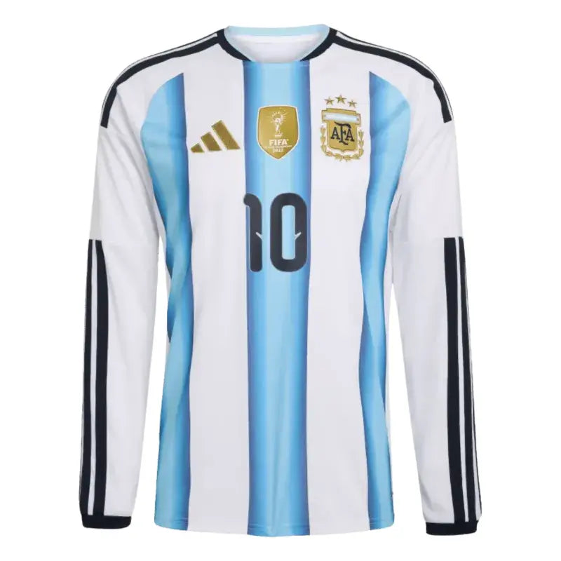 Lionel Messi 2026 Argentina Long Sleeve Home Jersey Front