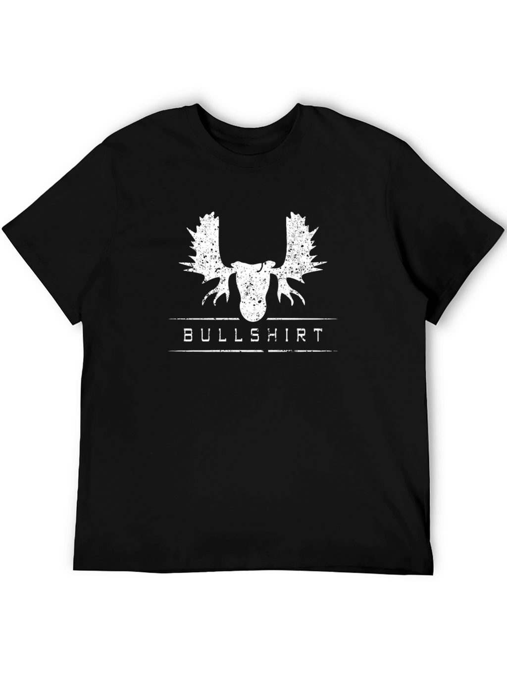 Bullshirt Moose Graphic Tee - Black Cotton T-Shirt