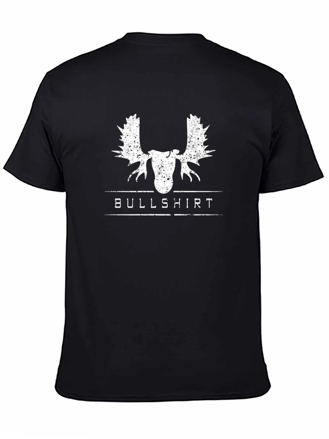 Bullshirt Moose Graphic Tee - Black Cotton T-Shirt