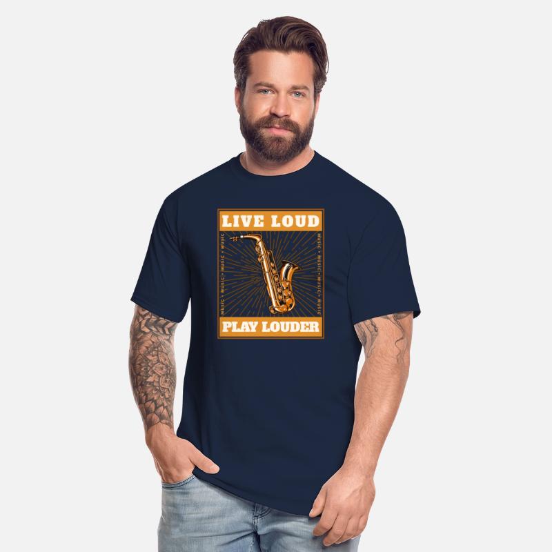 Live Loud Play Louder - Loud Music T- shirt