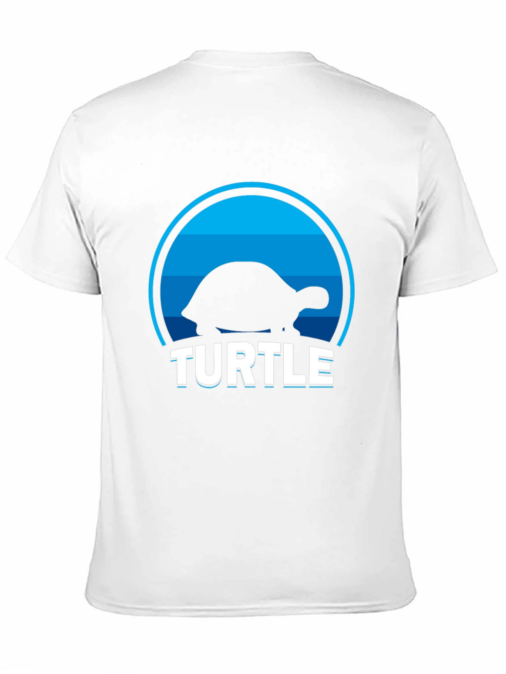Turtle Silhouette Graphic T-Shirt - Cool Animal Tee