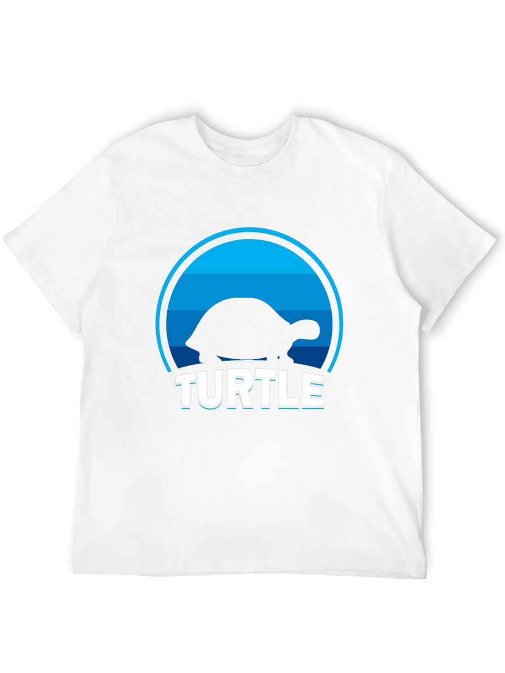 Turtle Silhouette Graphic T-Shirt - Cool Animal Tee